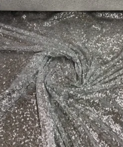 Lentejuela cosida plata